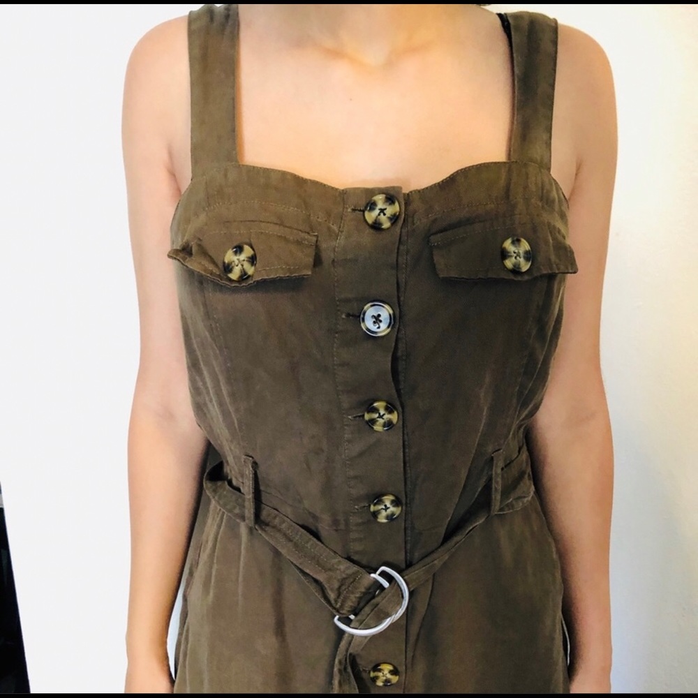 Forever 21 olive green romper